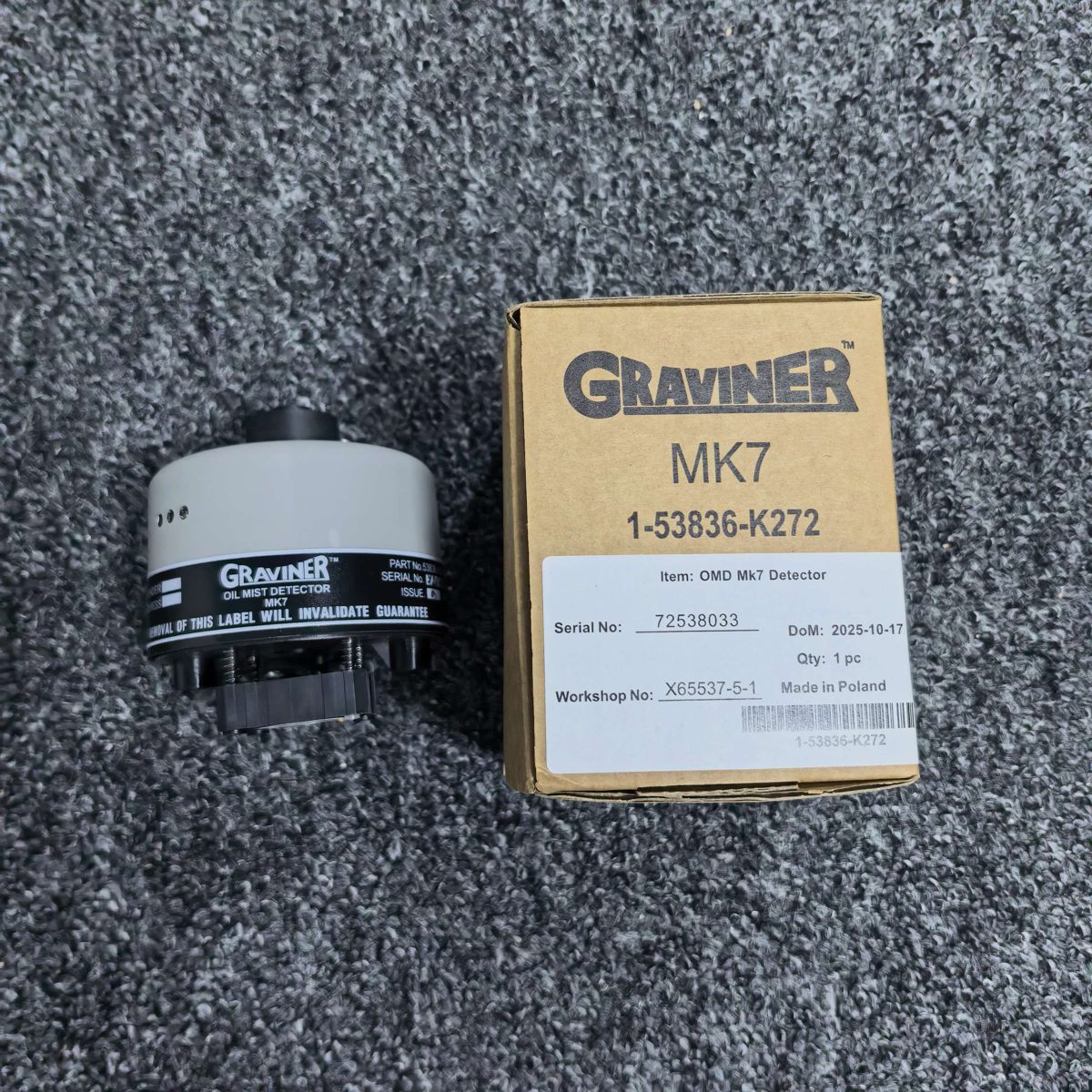 Graviner MK6 / MK7 oil mist detector